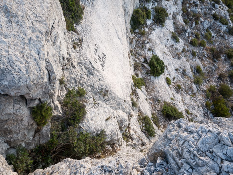 Le Pas de Gracia, versant Col des Chèvres