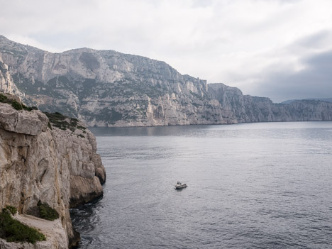 La paroi concave depuis le Cap Morgiou