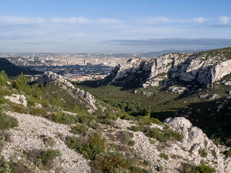 Marseille depuis le Col de Sormiou