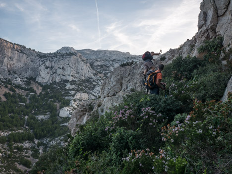 Passage de la Falaise de Morgiou