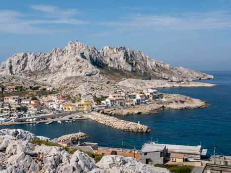 L'Anse des Goudes, l'Île Maïre et le Cap Croisette