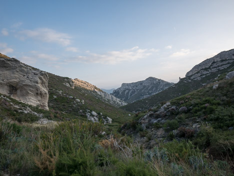 Début du vallon, accès à la crête du Mont Lantin