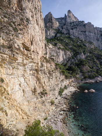 La Calanque des Pierres Tombées, la Grande Candelle