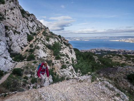 Dernier ressaut sur la corniche Nord