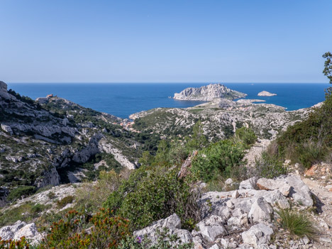 Callelongue, les Goudes et l'Île Maïre