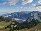 Les Rochers du Jotty, la Dent et le Château d'Oche au loin