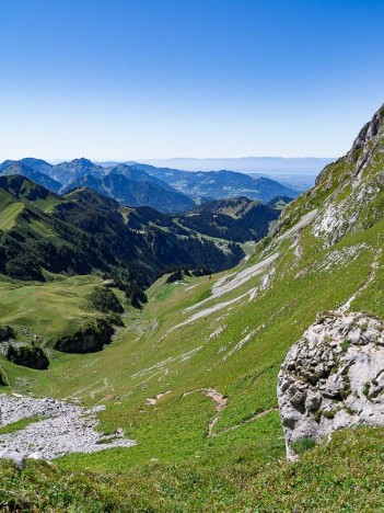 Descente sur les Chalets d'Oche