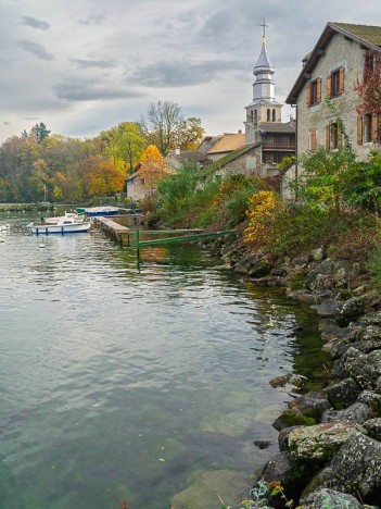 Le clocher de l'église d'Yvoire