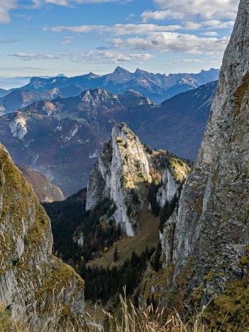 Sur l'arête Nord du Mont Billiat