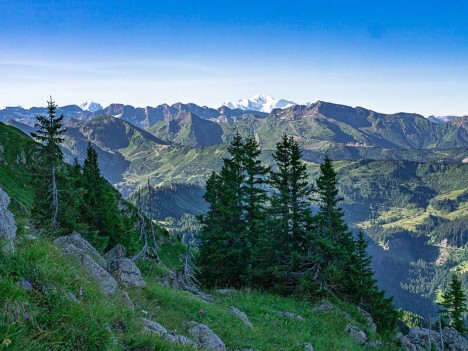 Le Mont Blanc depuis les Lanches des Praults