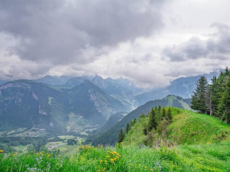 Pointe de la Croix, le Jorat et les Chalets d'Autigny