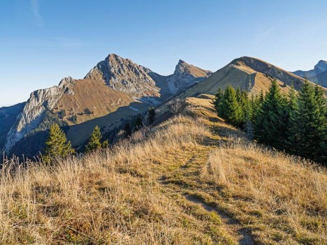 La Pointe de Pelluaz, la Dent et le hâteau d'Oche