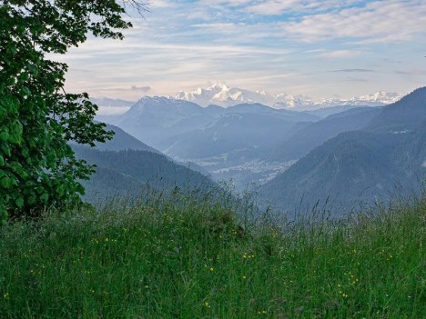 La Chaux, le Mont Blanc