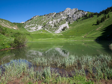 Lac, chalets et Point d'Arvouin