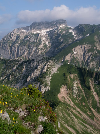 Les Cornettes de Bise dominent la Pointe d'Arvouin