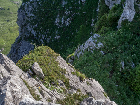 Passage de la brèche de l'arête Ouest de la Pointe d'Arvouin