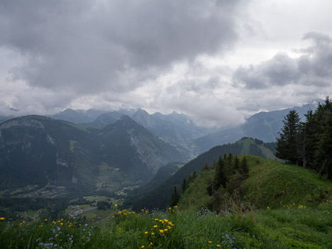 Pointe de la Croix, le Jorat et les Chalets d'Autigny