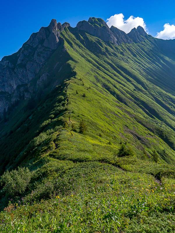 Le Roc d'Enfer, arête SW de la Pointe de Haute Béne