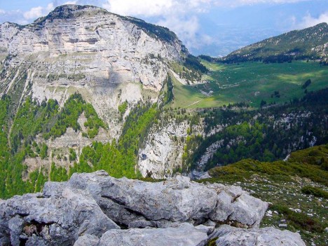 Le Col de l'Alpette et la face Ouest du Granier