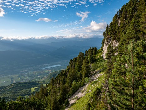 En montant au Col de Belles Ombres, août 2021