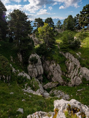 Un effondrement sur la crête des Rochers de Belles Ombres, août 2021