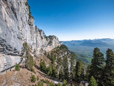 Le Massif des Bauges depuis le Grand Sangle de Belles Ombres