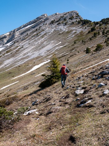 Chamechaude après la sortie de la Brèche Arnaud, mai 2021