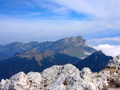 La Dent de Crolles depuis le sommet de Chamechaude