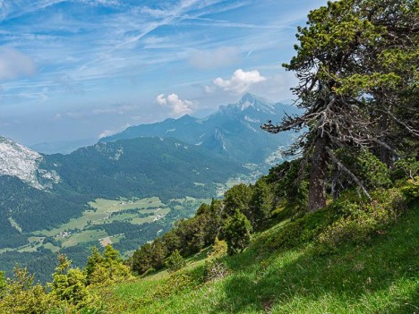 Au dessus du Jardin de Chamechaude