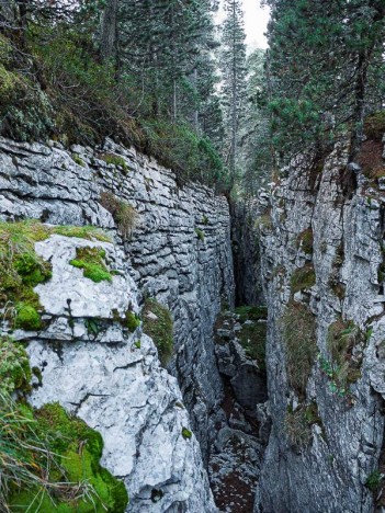 La faille du Jardin de Chamechaude