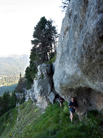 Pas de l'Arche, entre la fissure et le tunnel