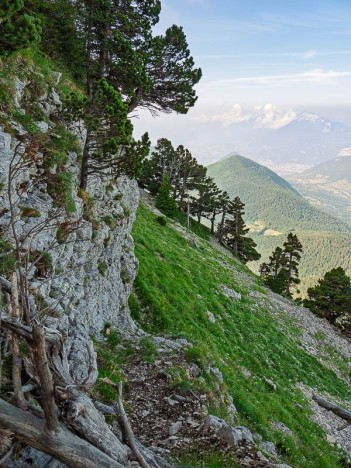 Chamechaude, sortie du Pas du Lapin