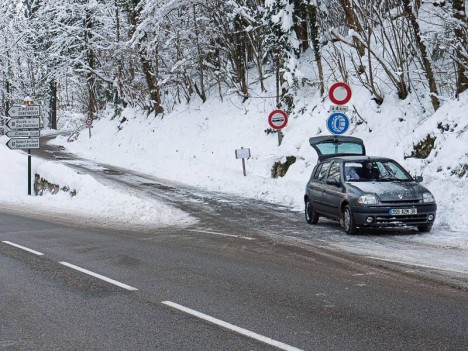 Arrêté de circulation sur la route de Curière