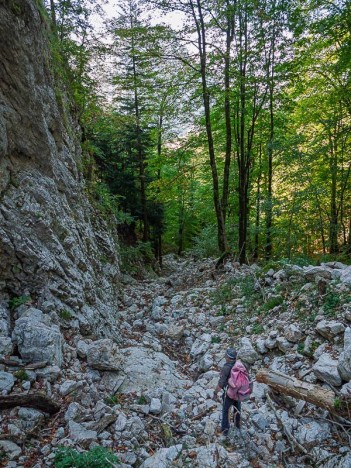 descente de la Cheminée de Fétrus