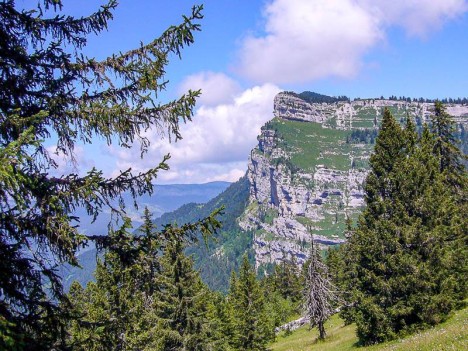 Roche de Fitta et départ du Grand Sangle du Fouda Blanc