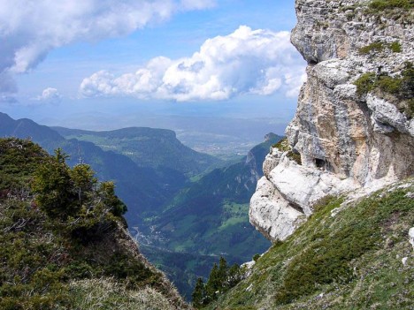 Les Entremonts depuis les Rochers de Fouda Blanc