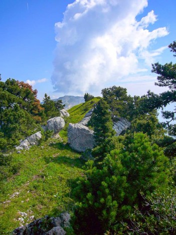 Beau passage sur la crête du Grand Manti