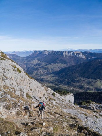 Versant Est de l'arête Nord du Grand Som