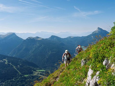 Traversée sous l'arête de la Suiffière