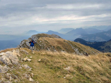 Bourrasque sur la crête de la Grande Sure