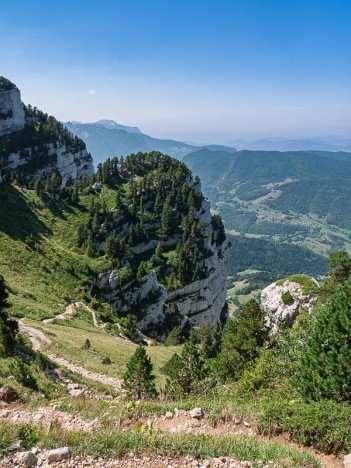Au-dessus du couloir Ouest du Granier