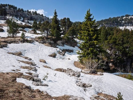 La Fontaine Neuve enneigée