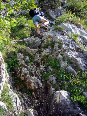 Le Pas des Barres permet d'accéder au plateau du Mont Granier