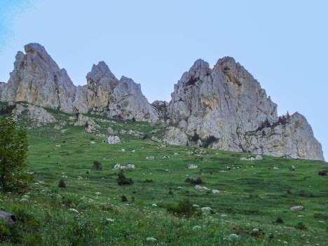 L'arête Sud des Lances de Malissard au petit matin