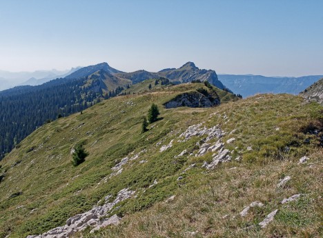 Sur la crête du Mollard de la Chaleur