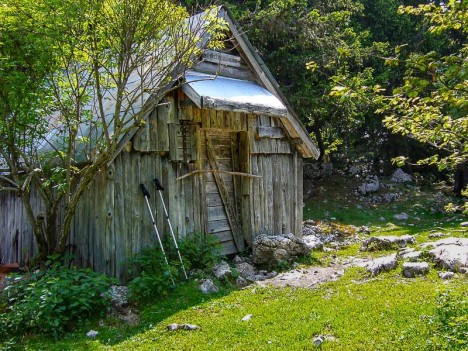 La cabane refuge du Mont Outheran