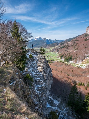 Le Montfred, promontoire sur la crête