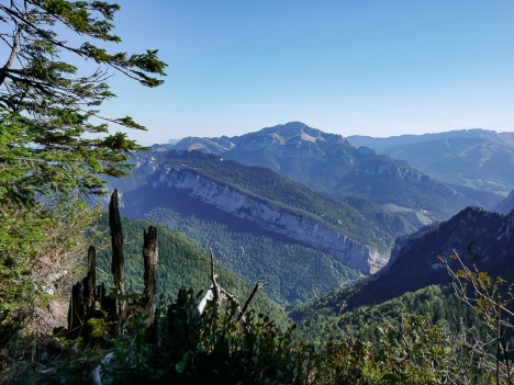 Point de vue au Sud-Est du Pas de la Biche