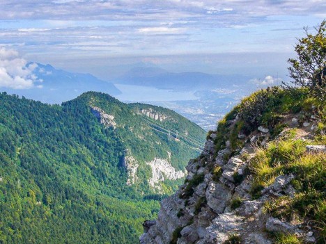 Le Lac du Bourget depuis le Mont Pellat