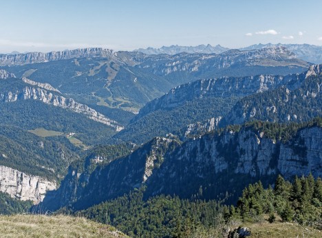 Paysages de crêtes de la Petite Vache